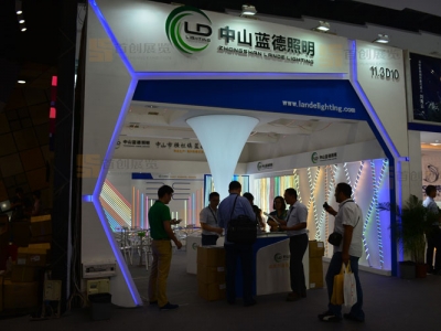 藍(lán)德電子 光電照明展臺裝修